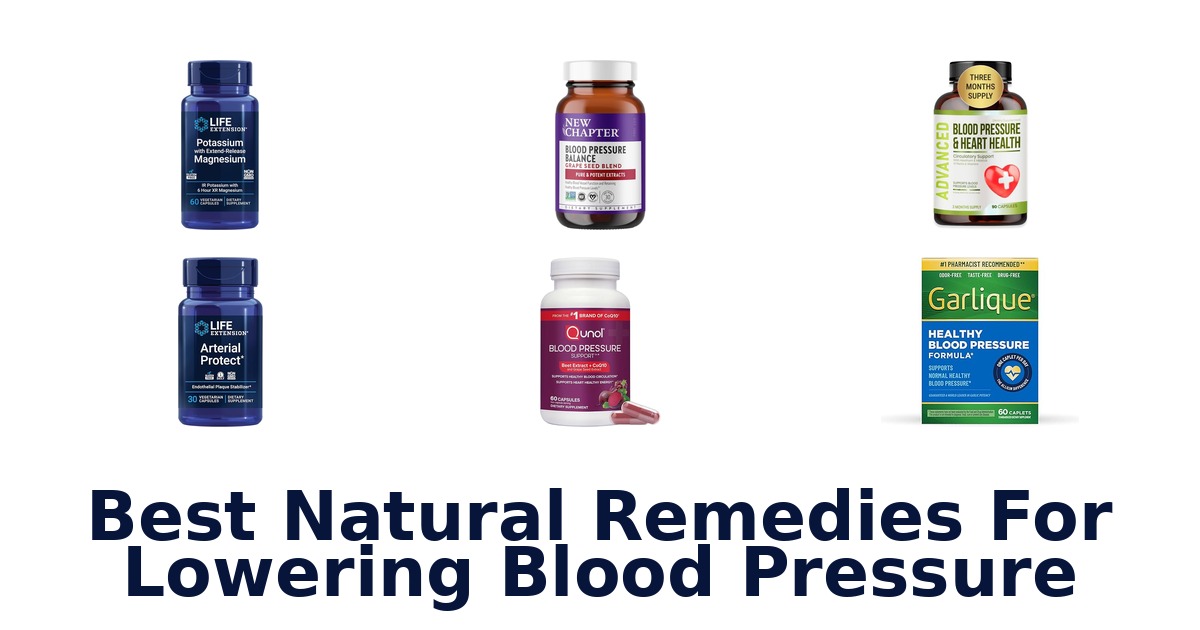 best natural remedies for lowering blood pressure