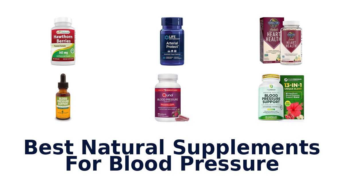 best natural supplements for blood pressure