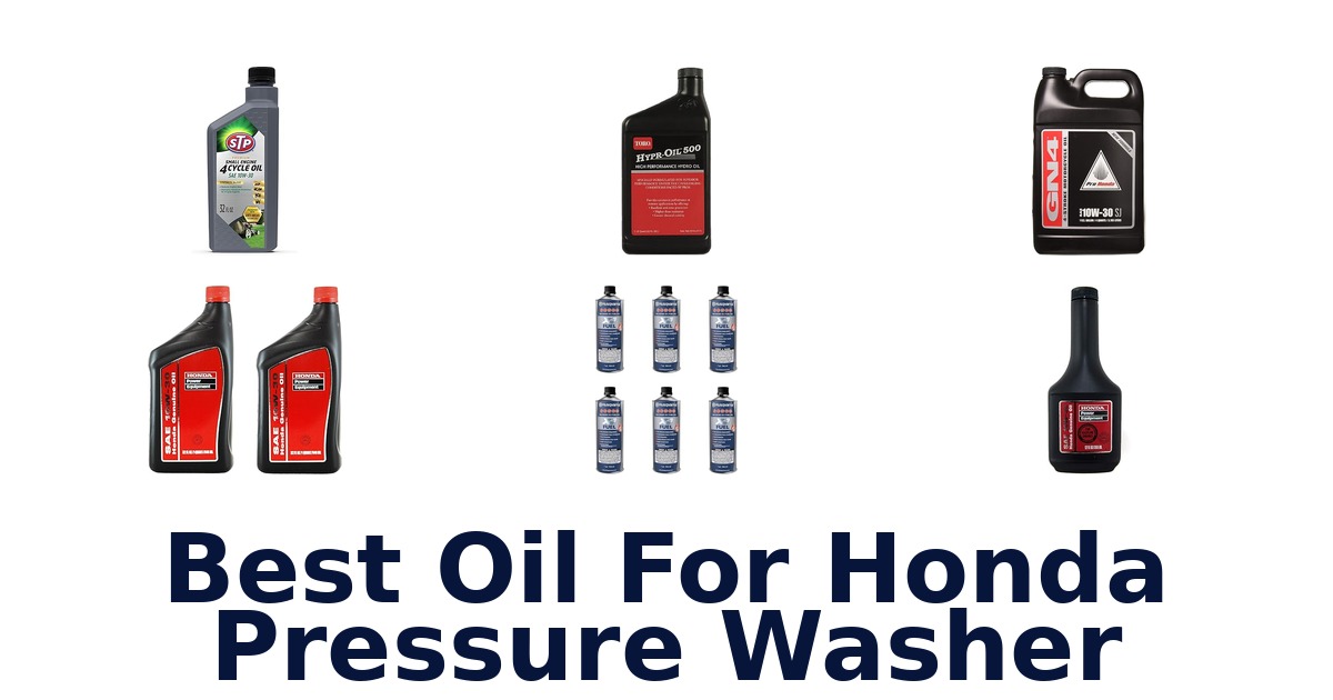 best oil for honda pressure washer