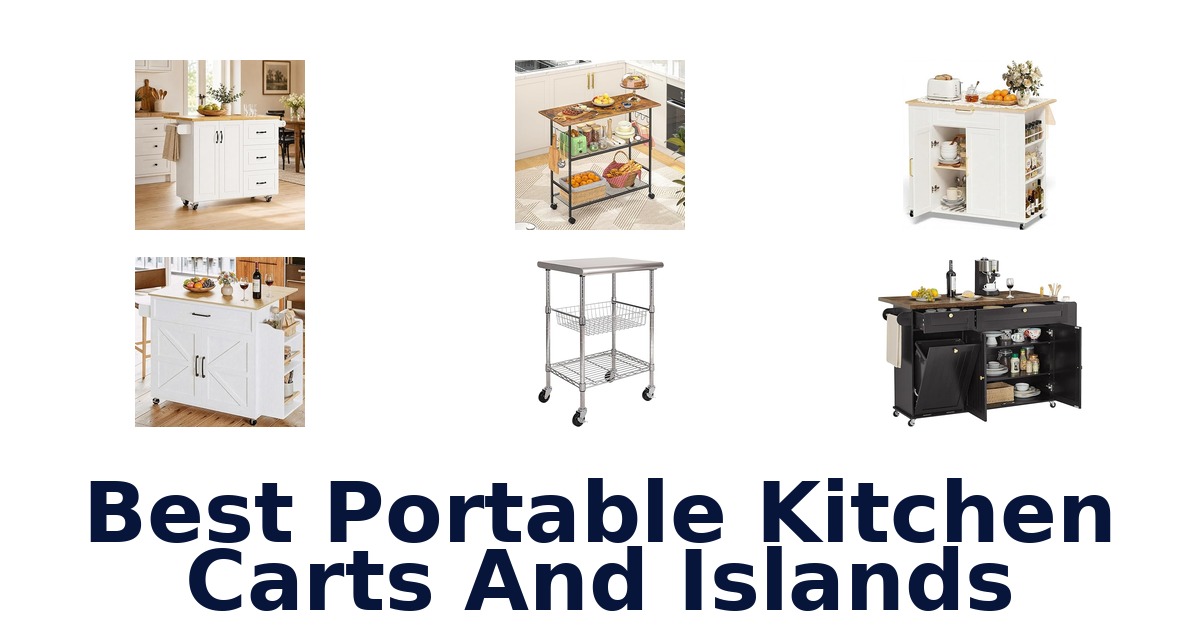 best portable kitchen carts and islands