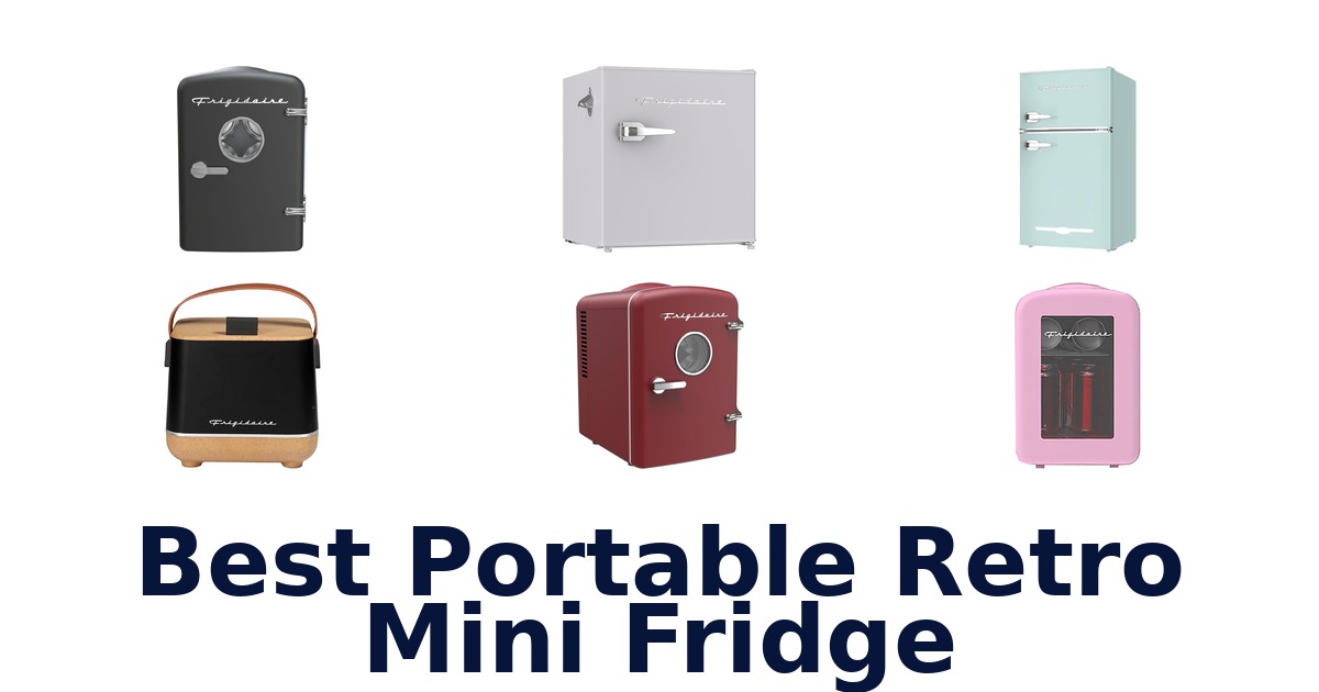 best portable retro mini fridge