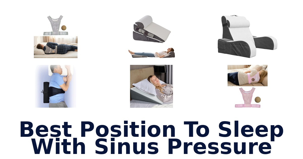 best position to sleep with sinus pressure
