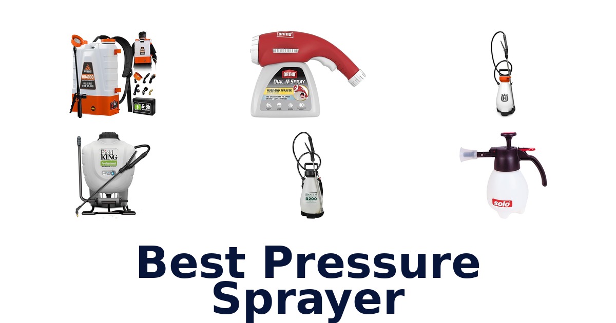 best pressure sprayer