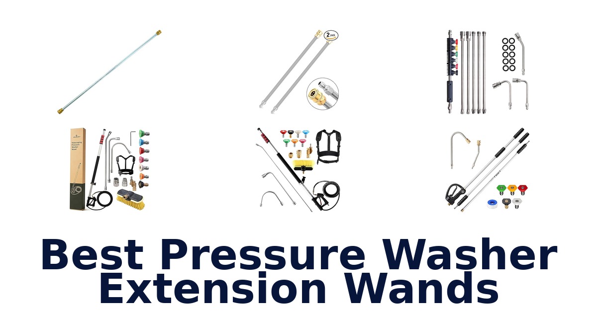 best pressure washer extension wands