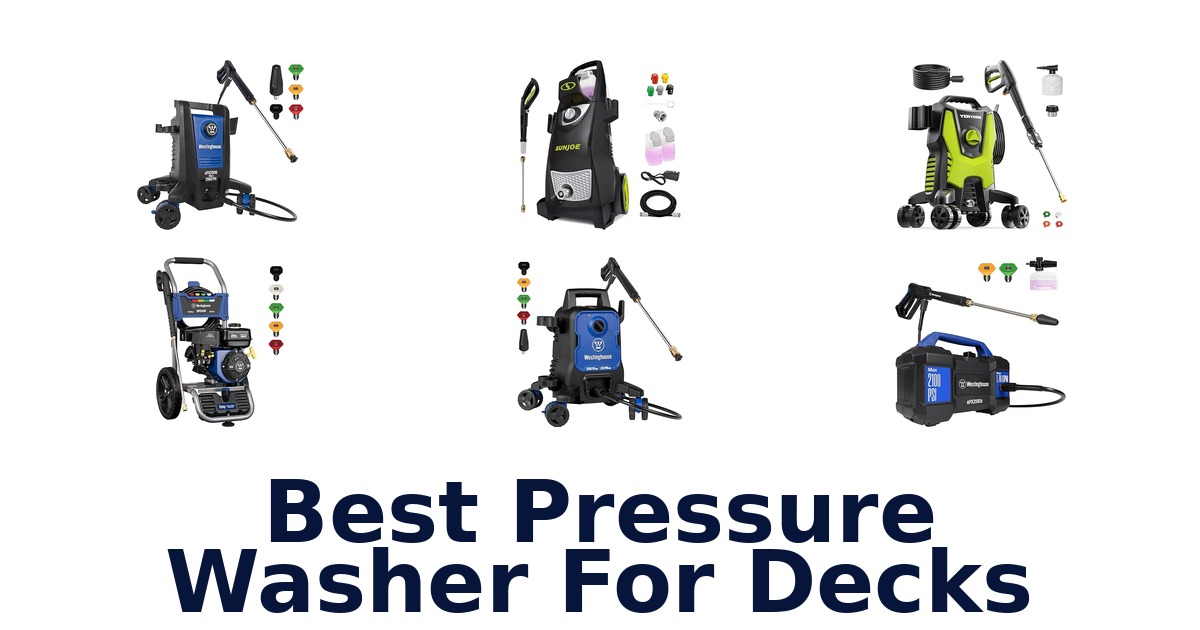 best pressure washer for decks