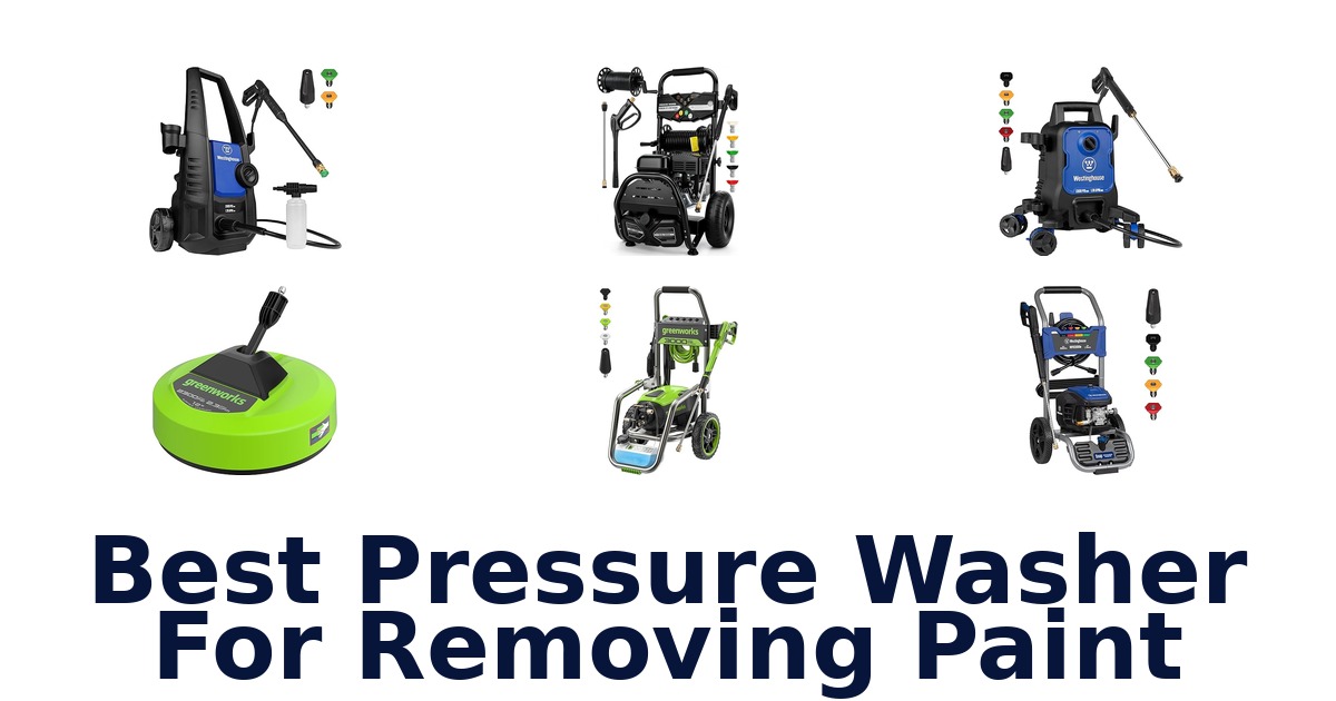 best pressure washer for removing paint