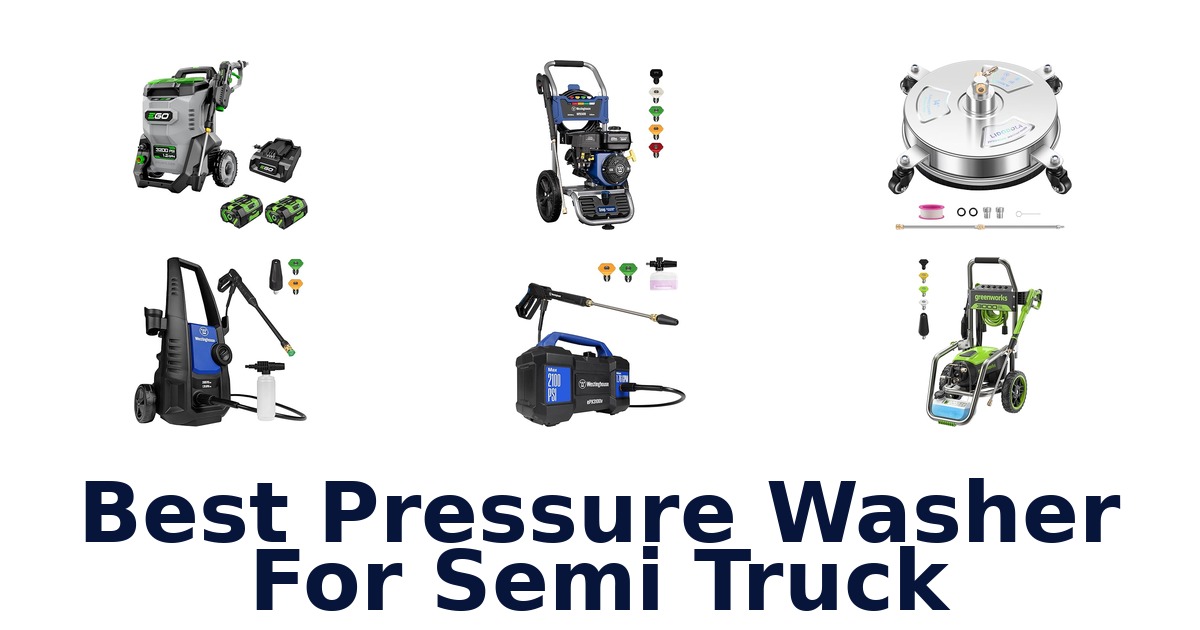 best pressure washer for semi truck