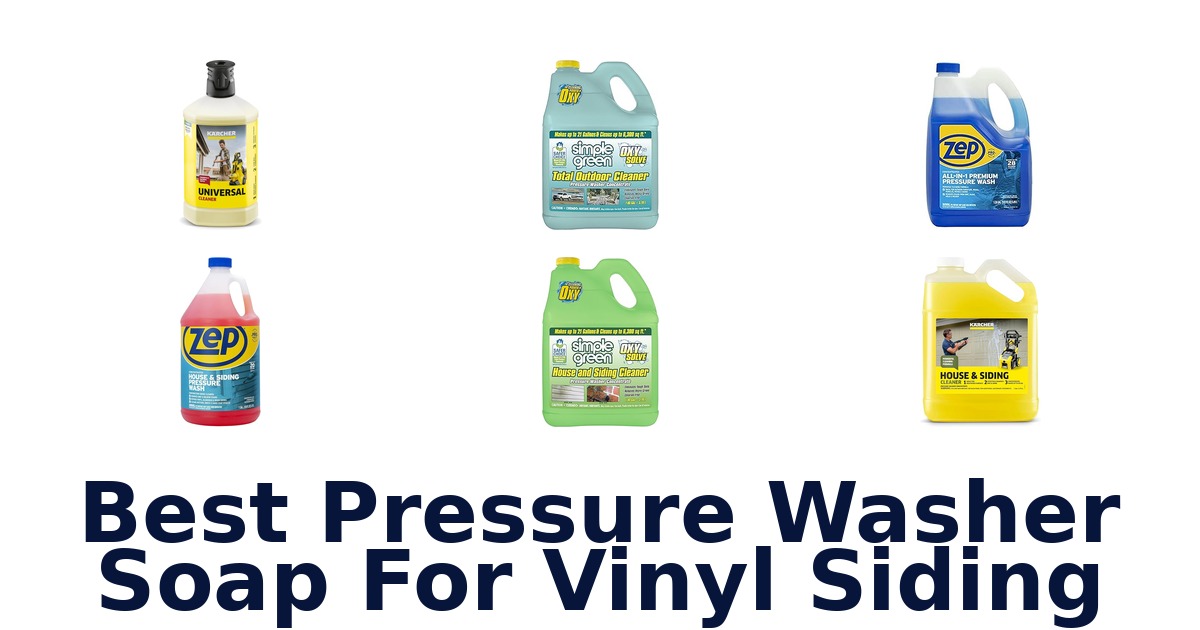 best pressure washer soap for vinyl siding