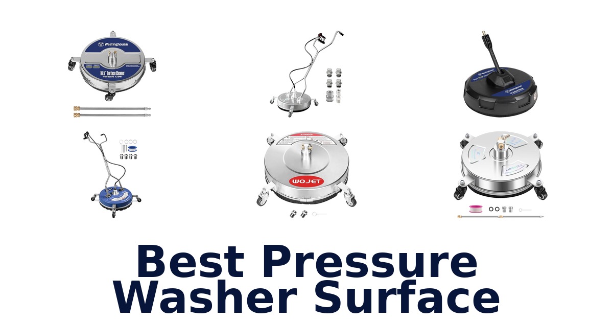 best pressure washer surface