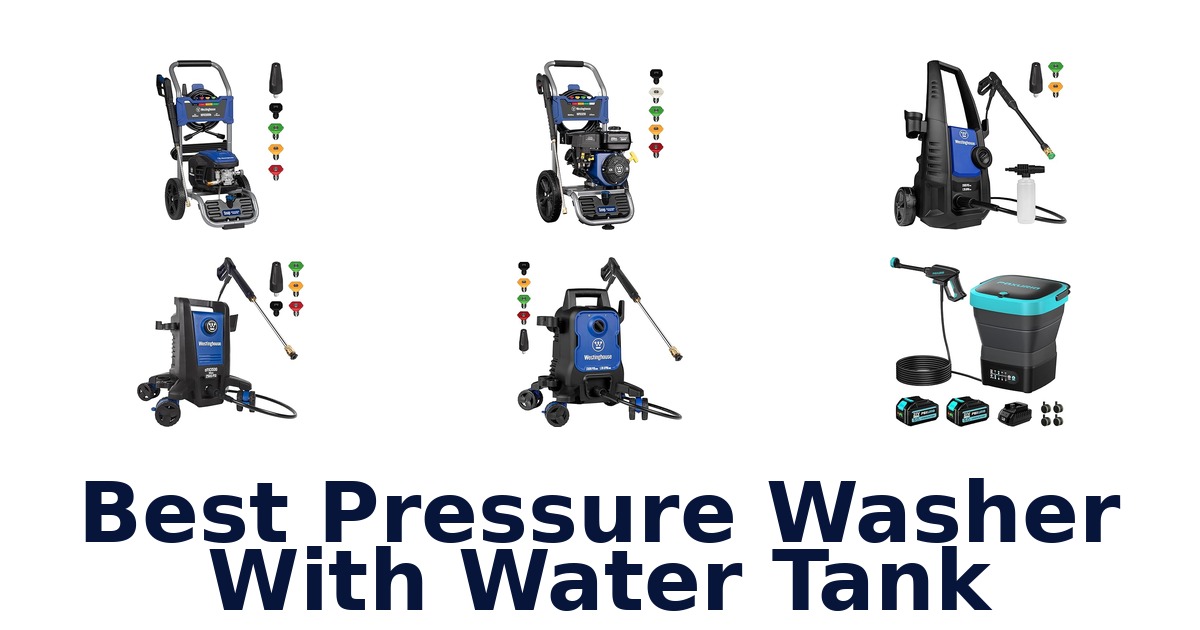 best pressure washer with water tank
