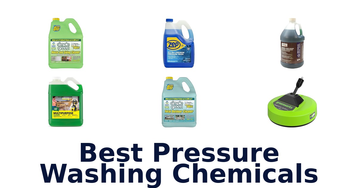 best pressure washing chemicals