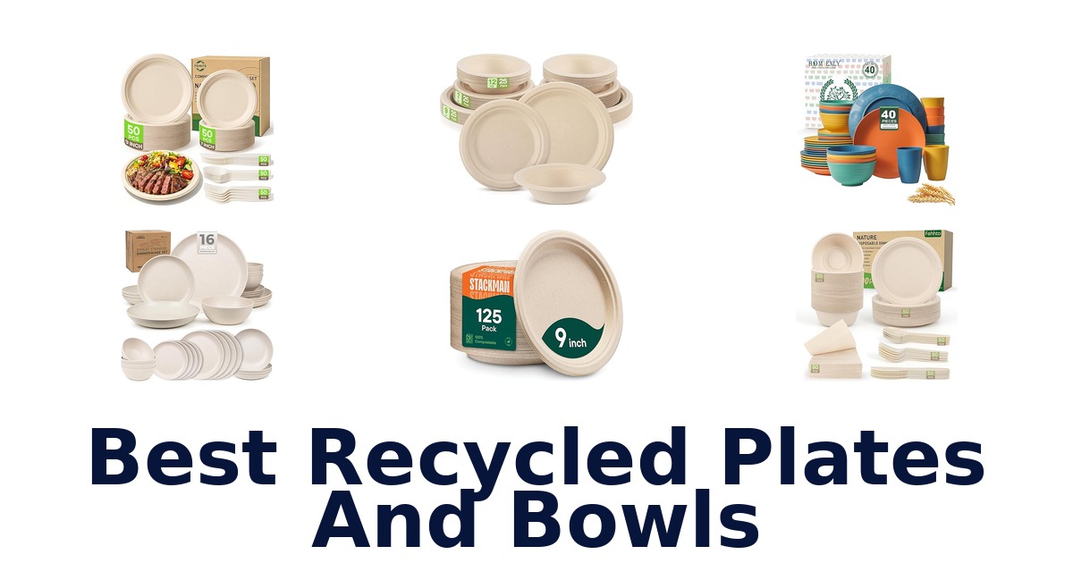 best recycled plates and bowls