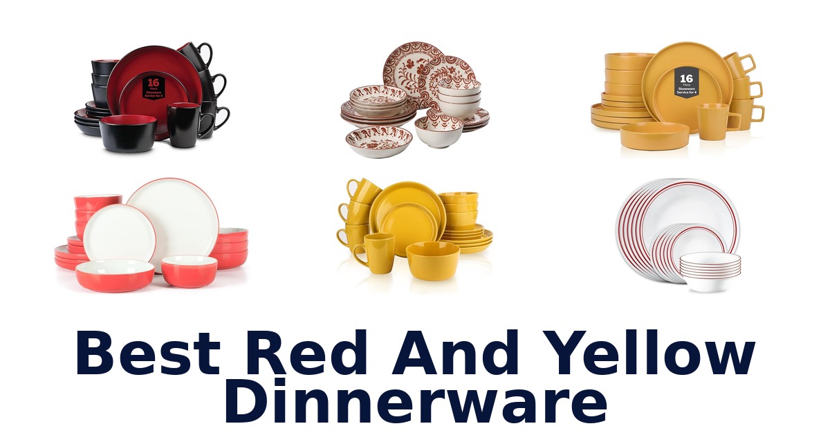 best red and yellow dinnerware