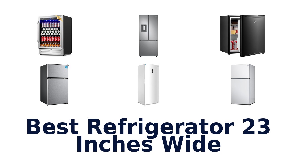 best refrigerator 23 inches wide