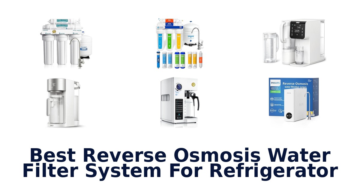 best reverse osmosis water filter system for refrigerator