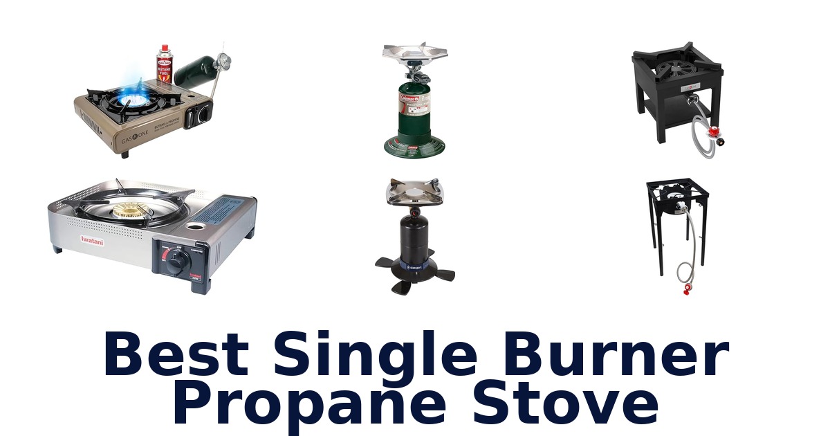 best single burner propane stove