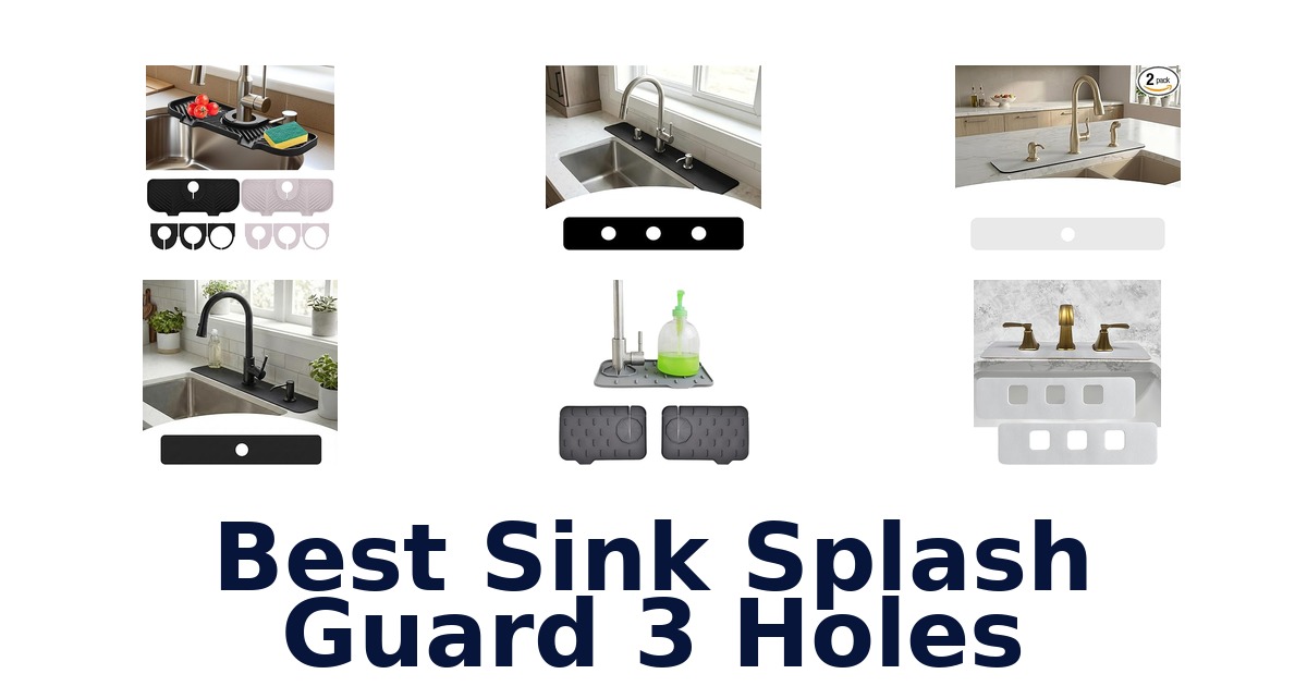 best sink splash guard 3 holes