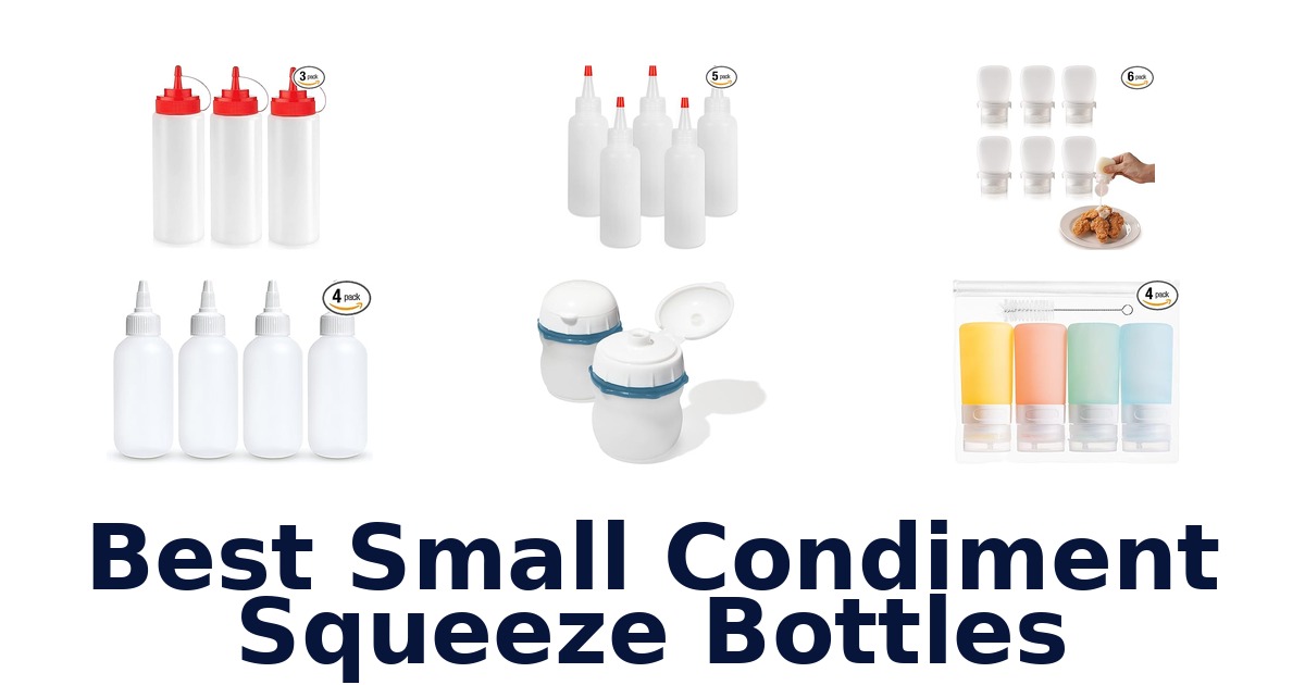 best small condiment squeeze bottles