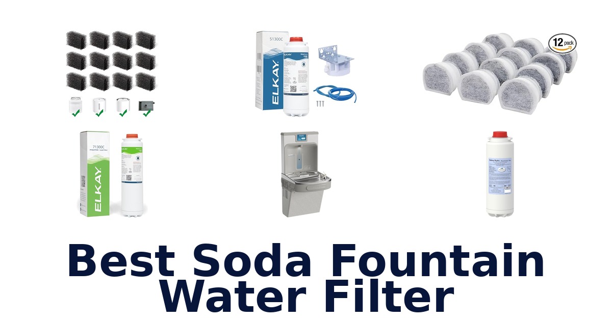 best soda fountain water filter
