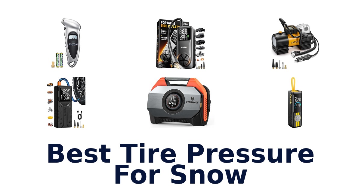 best tire pressure for snow