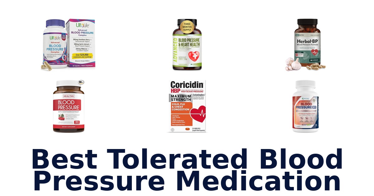 best tolerated blood pressure medication