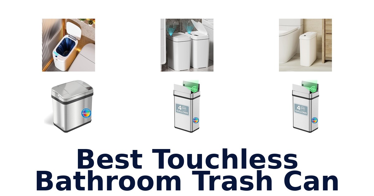 best touchless bathroom trash can