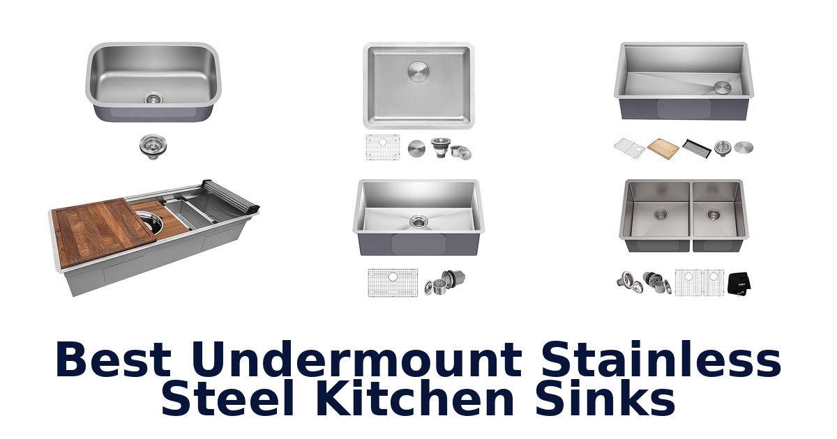 best undermount stainless steel kitchen sinks