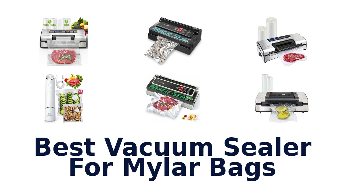 best vacuum sealer for mylar bags