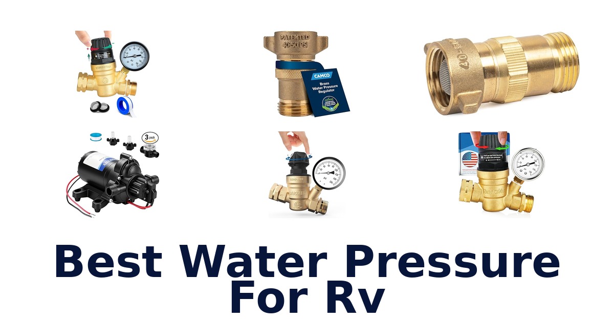 best water pressure for rv