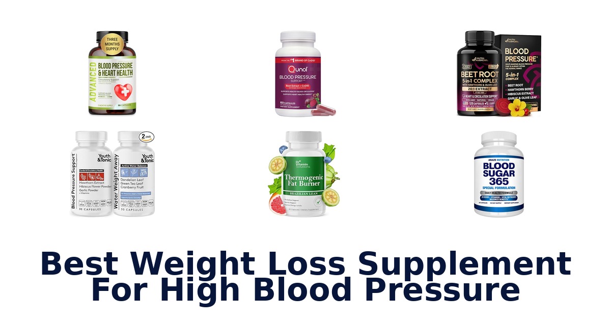 best weight loss supplement for high blood pressure