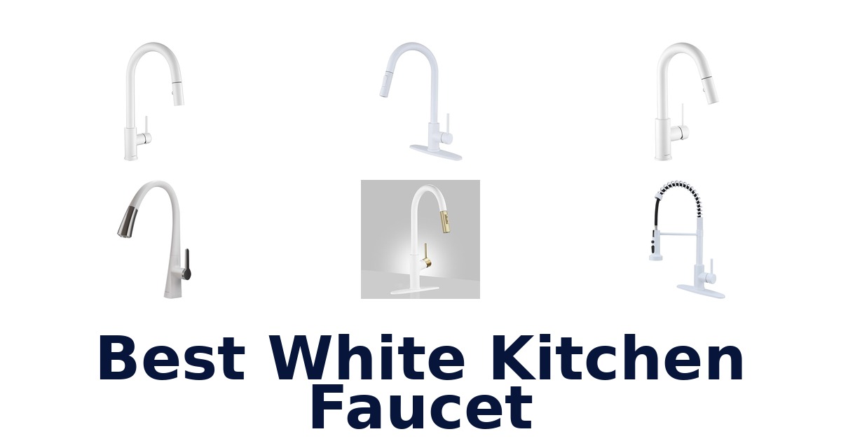 best white kitchen faucet