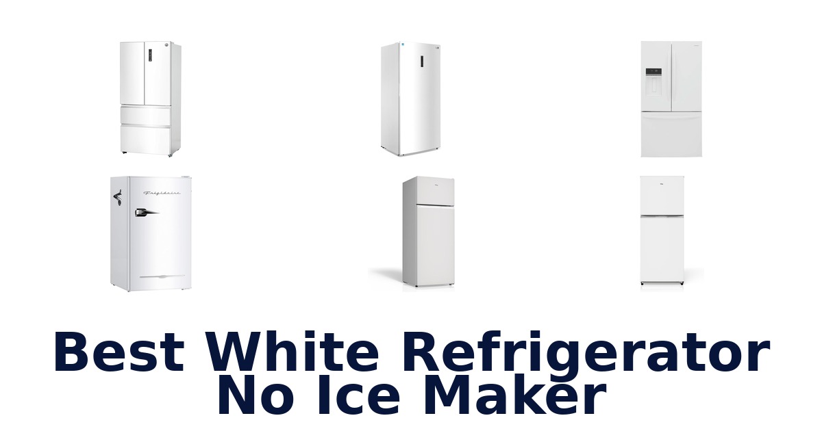 best white refrigerator no ice maker