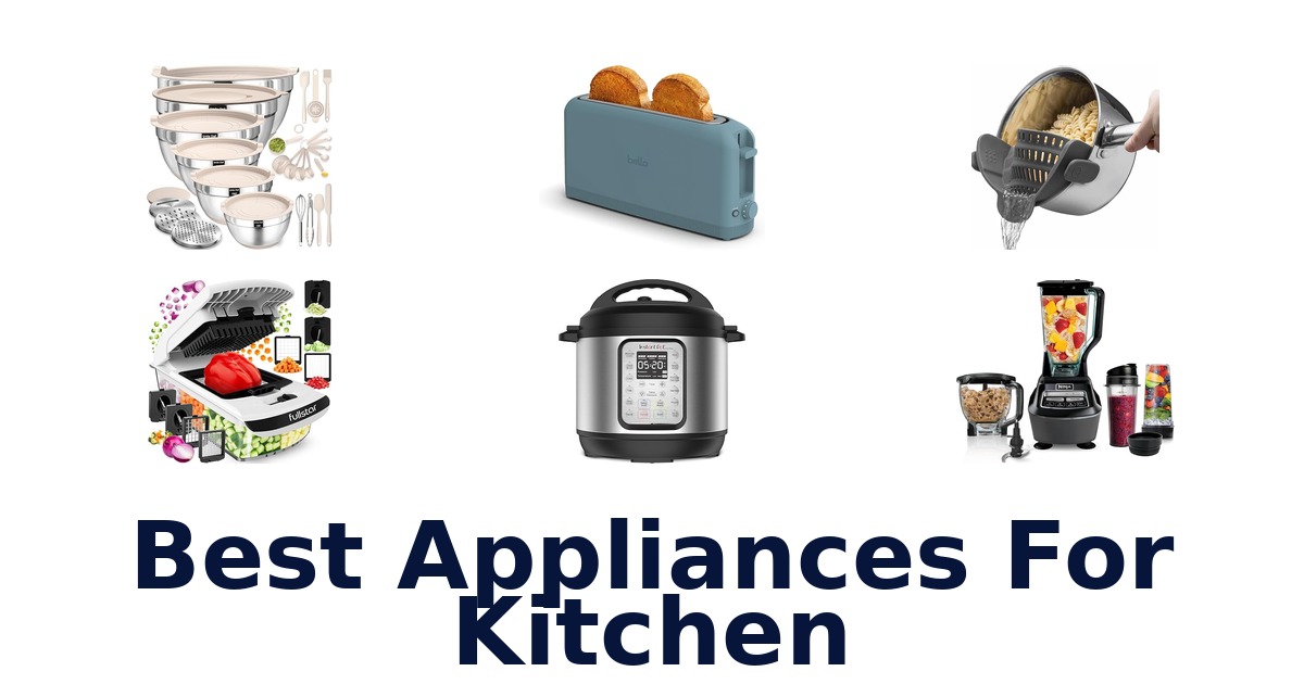 best appliances for kitchen