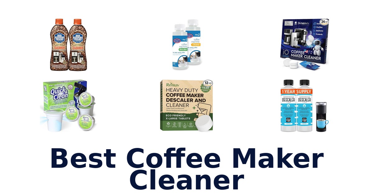 best coffee maker cleaner